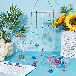 60шт прозрачные акриловые колпачки для бусин&nbsp;OACR-NB0001-55A