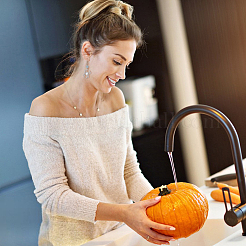 30шт. 3-х цветный стеклянный кулон-паук FIND-DC0004-13