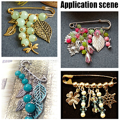 30 шт. 2 стиля железной фурнитуры для броши&nbsp;FIND-SC0020-14