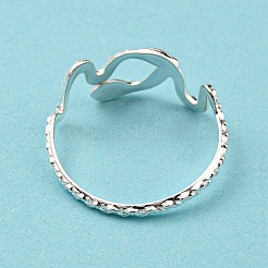 Кольцо-манжета из нержавеющей стали 304 с открытым плетением RJEW-T023-82S