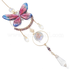 Acchiappasole a forma di farfalla in resina di acciaio inossidabile&nbsp;HJEW-TA00451-01