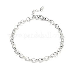 Браслеты-цепочки Rolo из нержавеющей стали 304 для женщин BJEW-Z152-01P