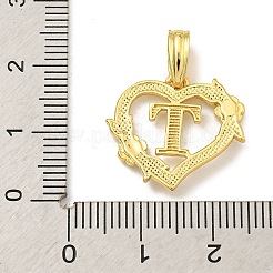 Colgantes de latón corazón&nbsp;KK-I714-04G-T