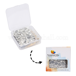 Мексика праздник День мертвых сахар черепа тибетском стиле металлическими подвесками&nbsp;TIBEP-PH0005-06