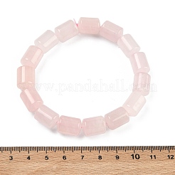 Bracelets extensibles en perles de quartz rose naturel pour femmes et hommes&nbsp;BJEW-A148-01A-25