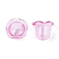 Tapas de abalorios de acrílico transparentes&nbsp;LS-TACR-T028-58F