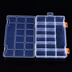 Прямоугольный полипропиленовый контейнер для хранения бусинок CON-N014-01