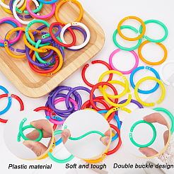 112 pz. 8 anelli per raccoglitori a fogli mobili in plastica colorati&nbsp;FIND-SP0002-92