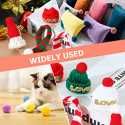 18шт. 3-х цветный полиэстеровый помпоновый шарик&nbsp;AJEW-CY0001-86