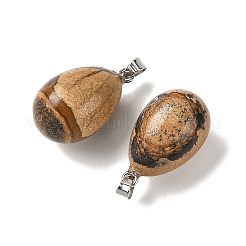 Natur Bildjaspisses Anhänger&nbsp;GG-K002-08A-04