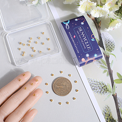 50 шт. латунные бусины с покрытием стойки&nbsp;KK-SC0005-14