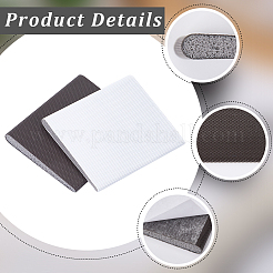 6 шт. 2-х цветные самоклеящиеся уплотнительные полоски из полиуретана и пены AJEW-CN0003-28