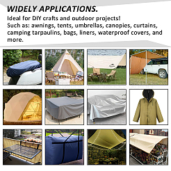 Водонепроницаемый холст ткань Оксфорд для улицы AJEW-WH0348-168B