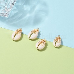 Подвески из натуральной кожи каури PALLOY-JF00571-02