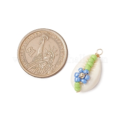 10 шт. подвески из натуральной ракушки каури 10 цветов PALLOY-MZ00321