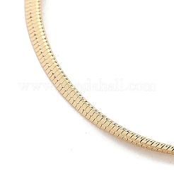 Flache Schlangenkettenhalsketten aus Messing für Damen&nbsp;NJEW-Q344-04G