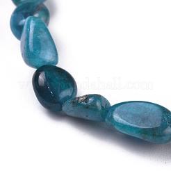 Bracelets extensibles en perles naturelles d'apatite&nbsp;BJEW-K213-40