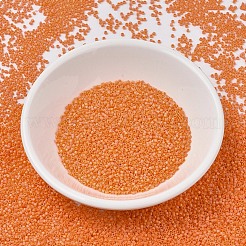 MIYUKIデリカビーズ小  シリンダー  日本製シードビーズ  15/0  （dbs1593)マット不透明マンダリンab  1.1x1.3mm  穴：0.7mm  約3500個/10g&nbsp;X-SEED-J020-DBS1593