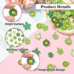 60 шт. 10 стиля подвески из эмалевого сплава золотистого тона&nbsp;FIND-CJ0003-48