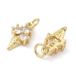 Латунные микро проложить кубического циркония подвески&nbsp;KK-Z120-44G