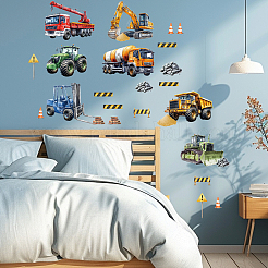 5 шт. 5 стиля полупрозрачные самоклеящиеся наклейки на стену из ПВХ STIC-WH0038-001