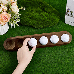 2 шт. настенный органайзер для мячей для гольфа из сосны с 6 отверстиями&nbsp;AJEW-PH0006-80