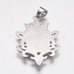 Colgantes de insignia grandes de acero inoxidable 304 que no se deslustran&nbsp;STAS-K171-28P