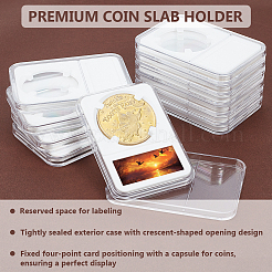 Caja de almacenamiento de monedas de plástico&nbsp;AJEW-WH0009-74B