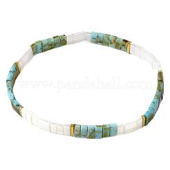 Этнический стиль японский тила стеклянные бусины эластичные браслеты для женщин&nbsp;MU4713