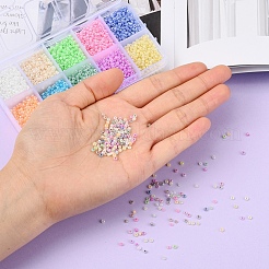 80000 Stück 10 Farben 12/0 Glas Saatperlen&nbsp;SEED-YW0001-33B