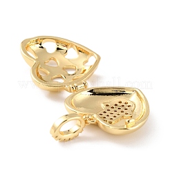 Латунные микро проложить кубического циркония подвески ZIRC-Z018-02G