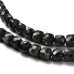 Натуральные нити бус из ларвикита G-H078-C18-01