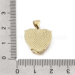 Pendentifs en laiton zircon cubique transparent&nbsp;CU-CBAF50C-01B-G01