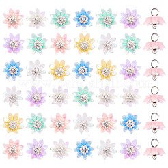 50 шт. непрозрачные смоляные подвески PALLOY-TA00222