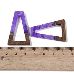 Подвески из смолы и дерева&nbsp;WOOD-F015-10H