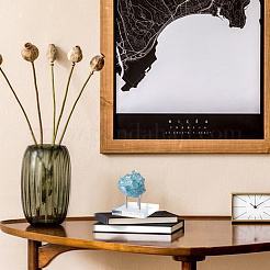 4 шт. держатель для хрустального шара из нержавеющей стали с квадратными прозрачными акриловыми основаниями&nbsp;AJEW-DC0003-35