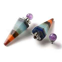 Чакра натуральный драгоценный камень флакон духов большие подвески G-H285-03P