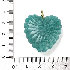 Pendentifs sculptés en amazonite naturelle&nbsp;G-C276-01G-12