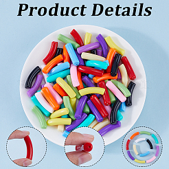 DIY-Sets zur Schmuckherstellung aus Acrylröhren und Messing-Strassperlen&nbsp;DIY-SP0002-20