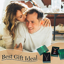 12 шт. подарочные коробки для хранения украшений из бумаги с бантом&nbsp;CON-TA0001-24A