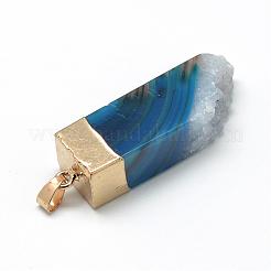 Естественно druzy агат подвески G-Q494-18