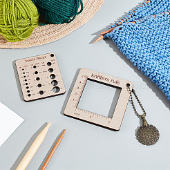 Ensembles d'outils de tricot en bois&nbsp;DIY-WH0888-335AB-02