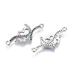 Латунные микропроцессорные соединители с красочными кубическими циркониями&nbsp;KK-S061-99P-NR