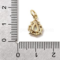 Подвески-слезинки из синтетического опала&nbsp;KK-H089-04A-01