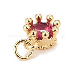 Подвески из прозрачного кубического циркония с инкрустацией из латуни&nbsp;KK-A161-34G-A