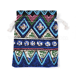 Jute-Verpackungsbeutel im Ethno-Stil&nbsp;ABAG-N009-06B-02