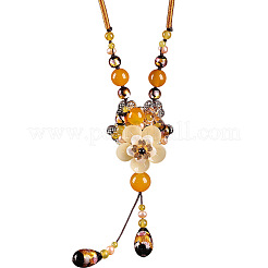 Ожерелья с подвесками в этническом стиле из натуральных ракушек&nbsp;FS-WGC615D-01