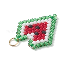 Подвески в форме сердца из стеклянных бусин&nbsp;PALLOY-MZ01136