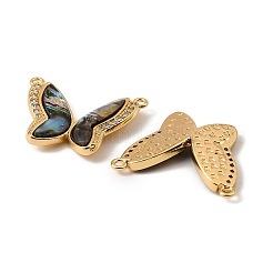 Pendentifs papillon en coquillage de paua naturel&nbsp;KK-G538-03G-01