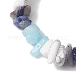 Эластичные браслеты из натуральных камней для женщин&nbsp;BJEW-JB10995-01